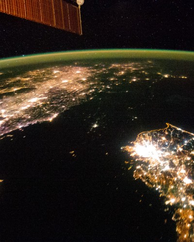 Meerenge von Nordkorea – Satellitenbild